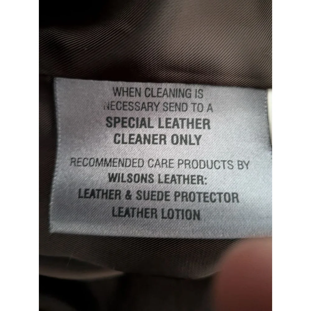 Women's Wilsons Leather Brown Belted Leather Jacket XL